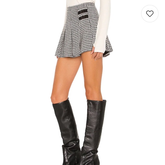 Amanda Uprichard Rizzo Skirt in Houndstooth - Picture 3 of 7